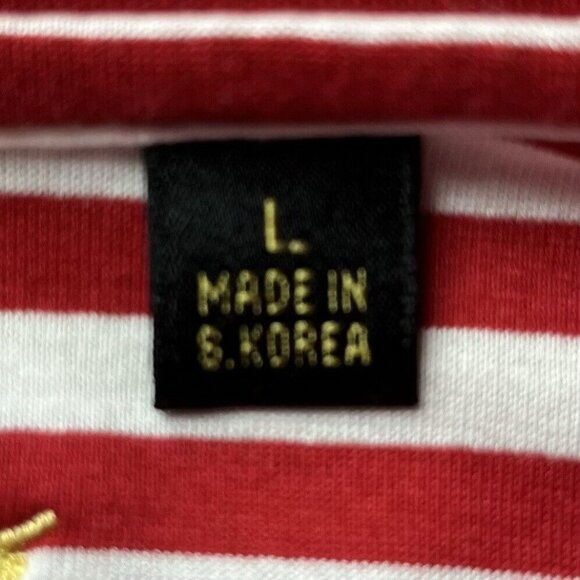 Ben Hogan Golf Polo Shirt Mens Large Red White Striped - Picture 6 of 8